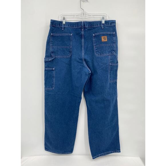 Carhartt Medium Wash Cargo Pockets Denim Jeans Blue Size 40x30 - Picture 4 of 9